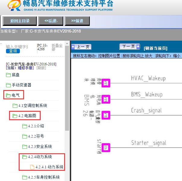 2017年长安奔奔EV高压部分电路图