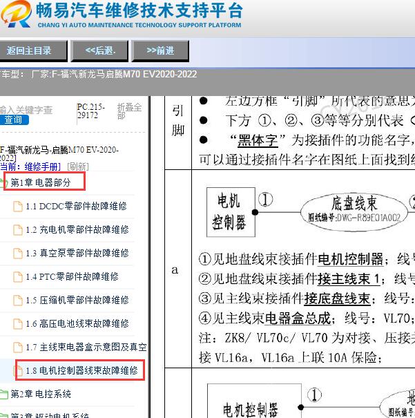 2020-2022年福汽新龙马启腾M70 EV电机控制器故障维修