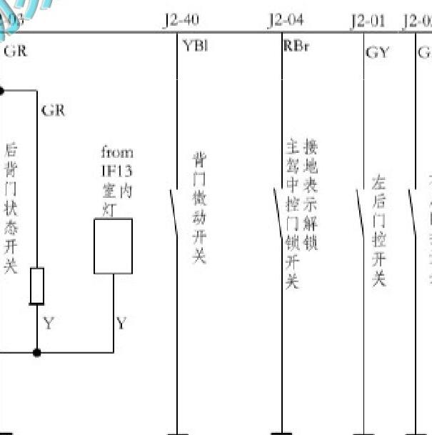 2020年风光580 尾门电路图