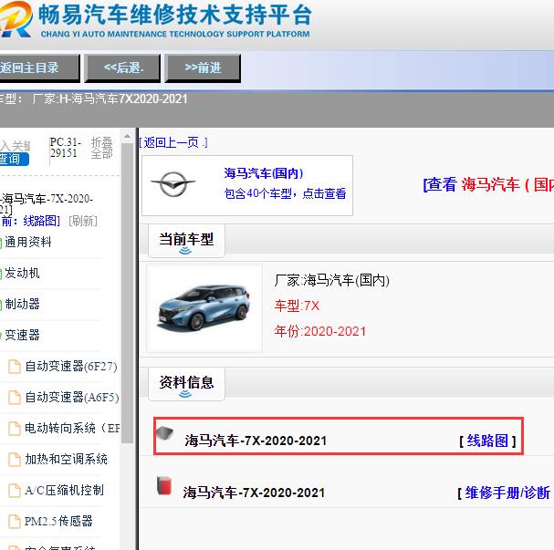 2020-2021年海马7X全车电路图