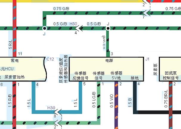 2018年五十铃MU-X发动机电路图