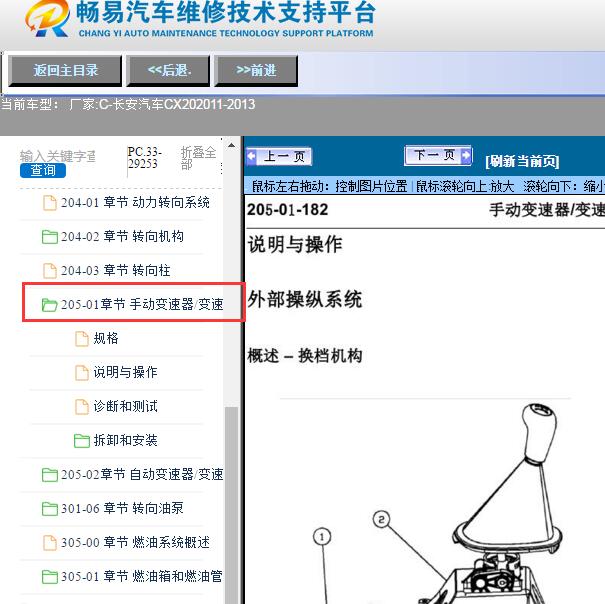 2011-2013年长安汽车-CX20手动变速箱维修手册