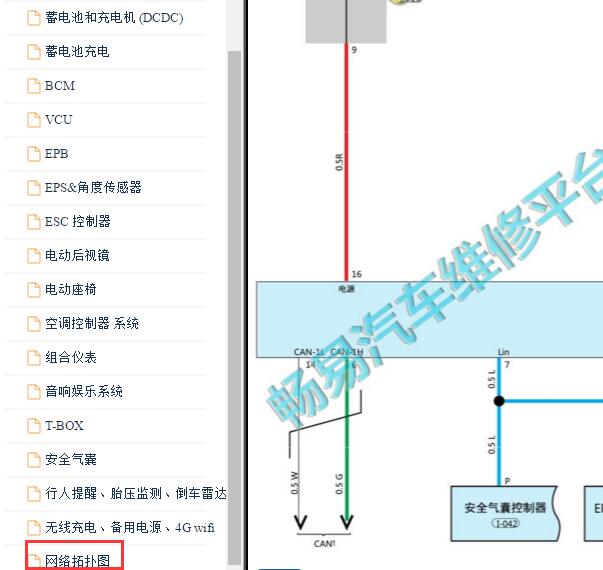 2021年奇瑞小蚂蚁网络通讯电路图