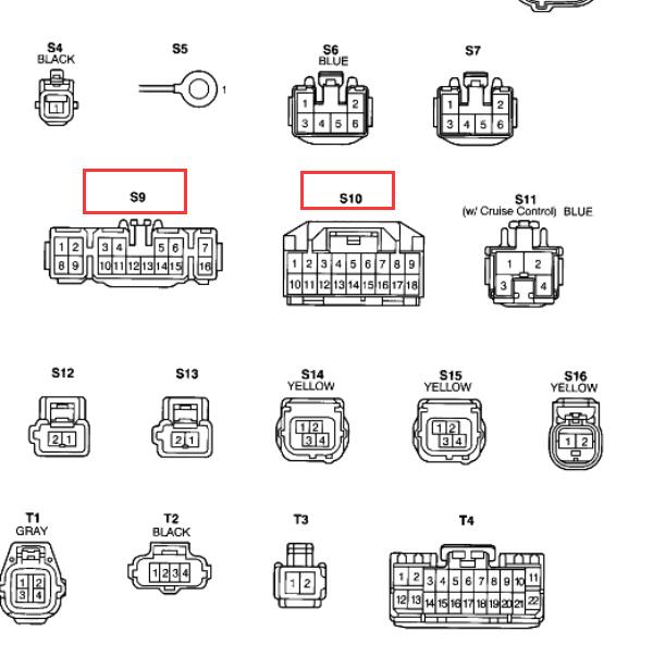 2000年雷克萨斯IS200  音响针脚和音响电路图