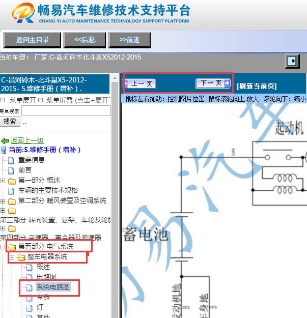 2012-2015年昌河铃木北斗星X5电路图