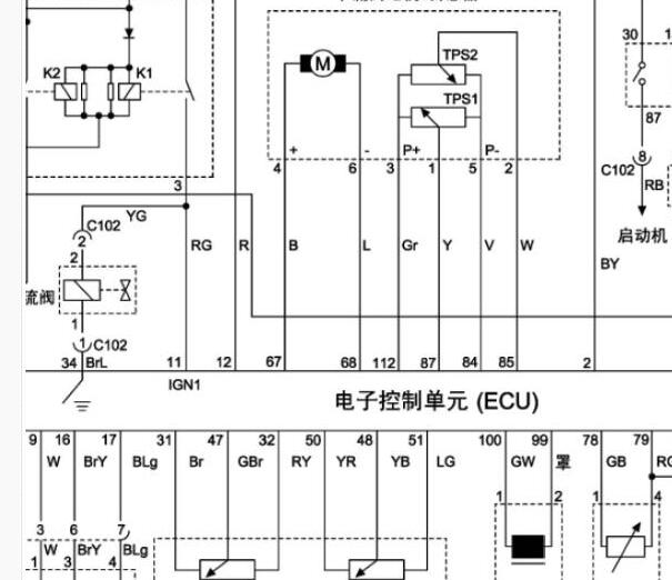 上海汇众伊斯坦纳发动机电路图