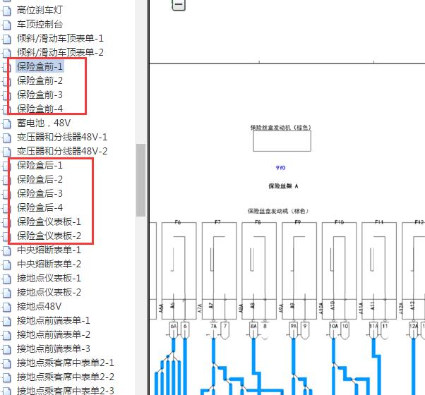 2019年保时捷卡宴保险丝盒电路图