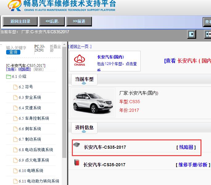 长安汽车-CS35-2017[ 线路图 ]