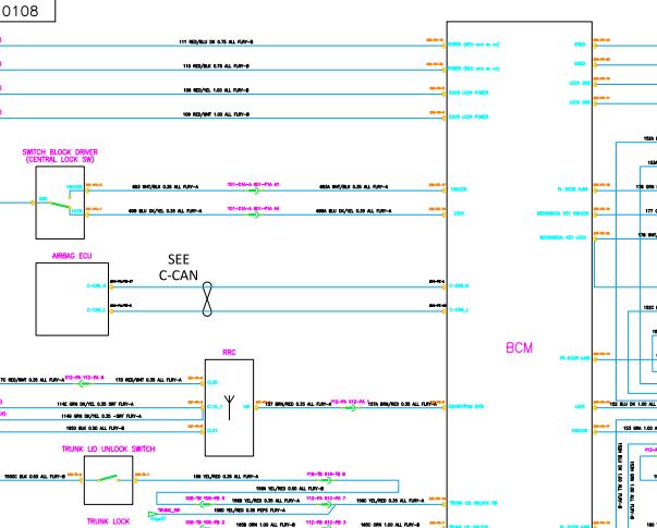 2015年华颂7发动机和车身相关电路图