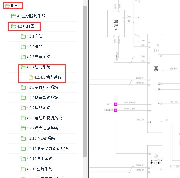 2016-2018年奔奔EV电池电路图