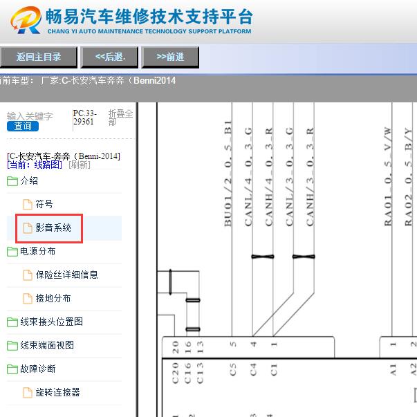 2014年长安奔奔音响电路图
