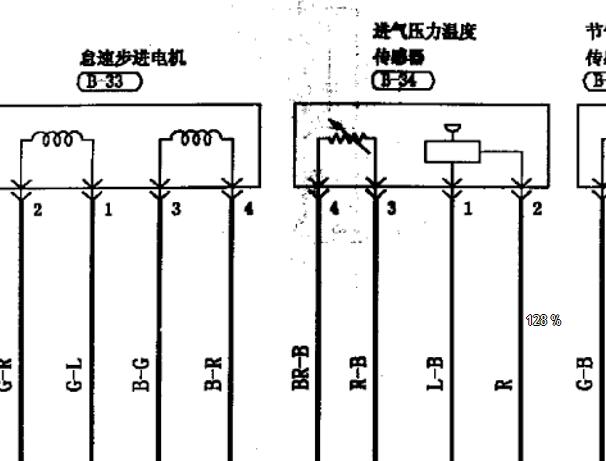 猎豹黑金刚发动机怠速马达电路图