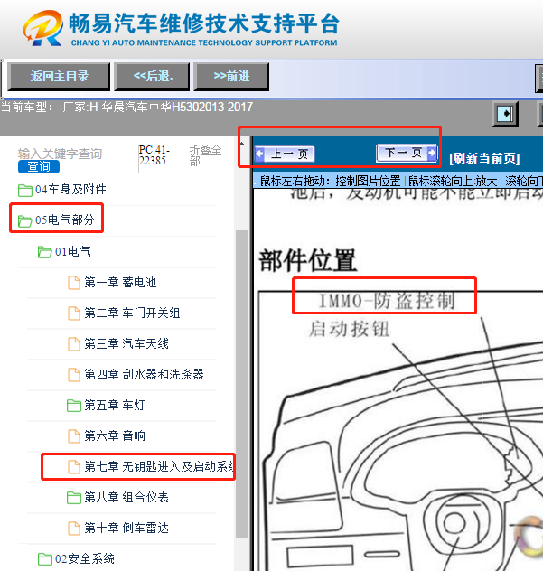2013年中华H530  防盗模块位置资料