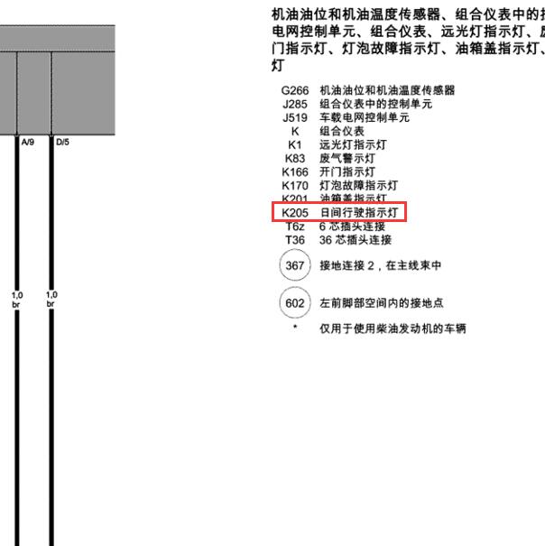2006-2011年 大众速腾日间行车指示灯电路图