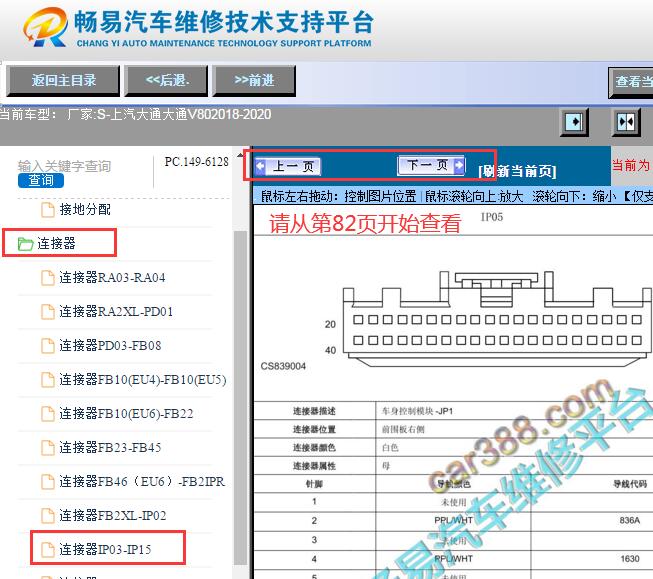 2018-2020年上汽大通V80车身电脑针脚