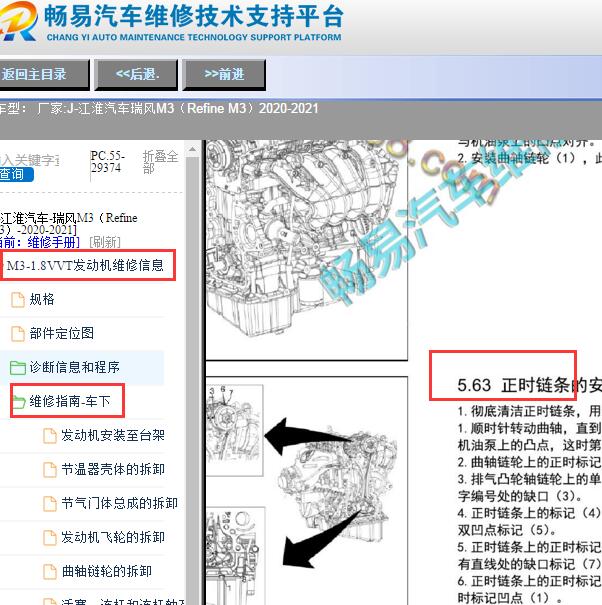 2020-2021年江淮瑞风M3 (Refine M3)发动机正时