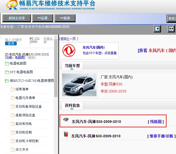东风汽车-风神S30-2009-2010[ 线路图 ]