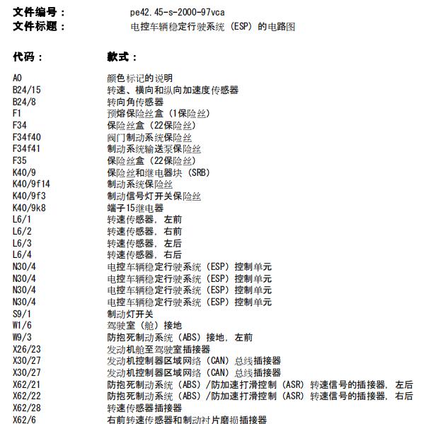 2014年奔驰唯雅诺ABS电路图