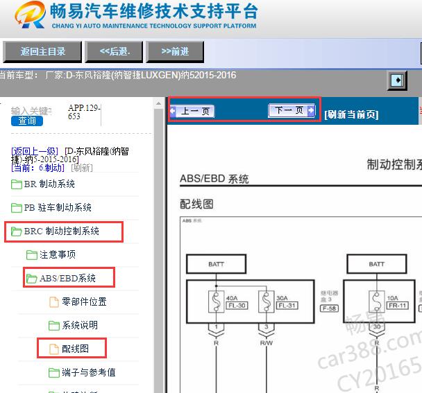 2015-2016年东风裕隆纳智捷5 ABS电路图