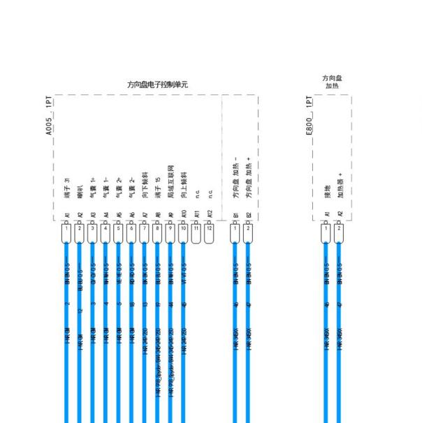 2018-2019年保时捷Carrera911 电子方向盘电路图
