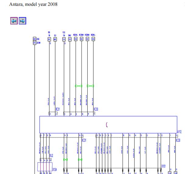 2008年欧宝雅特变速箱电路图