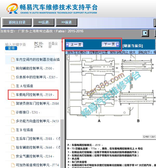 2016年斯柯达晶锐  车身电脑针脚