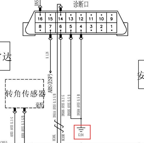 2017-2018年长安欧尚A600 OBD电路图