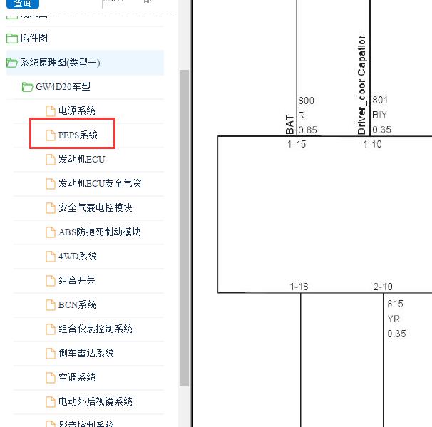 2014-2015年长城哈弗H6 PEPS电路图