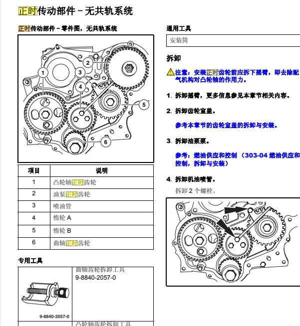 江铃宝典JX493ZLQ发动机正时