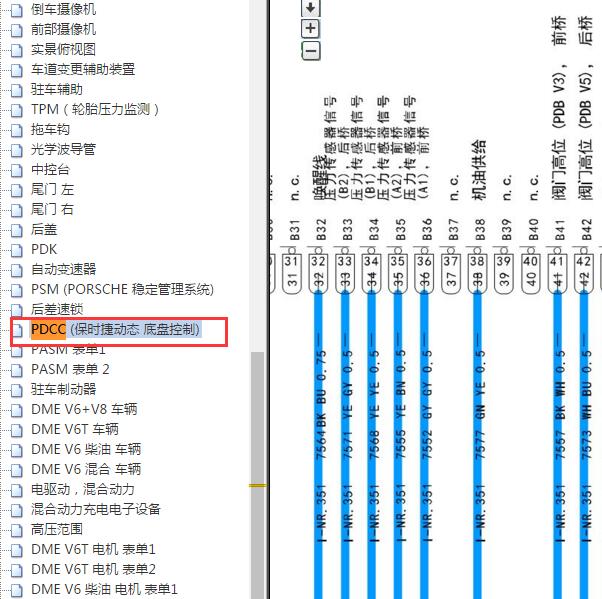 2015年保时捷帕拉梅拉刹车报警电路图