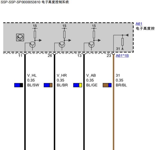 2011年宝马535i车辆升降系统维修手册及电路图