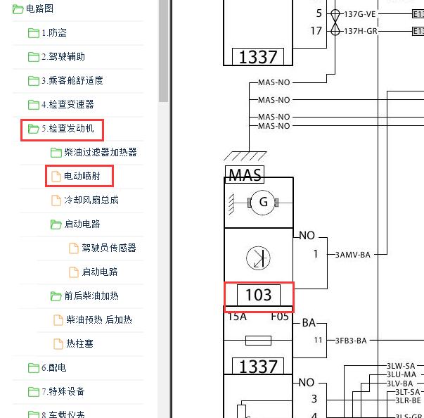 2017年雷诺科雷傲发电机电路图