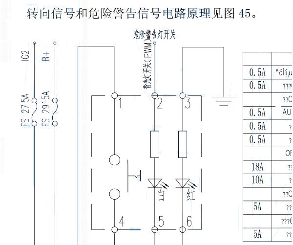 2010年力帆620转向灯电路图