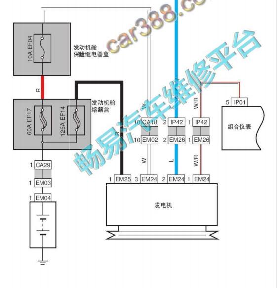 金刚MR479QA发电机电路图