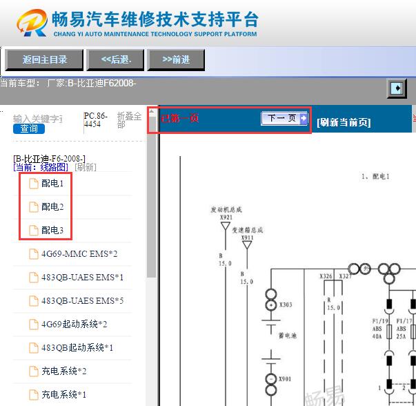 2008年比亚迪F6保险丝电路图