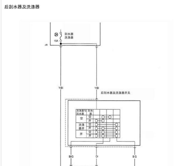 2010-2012年铃木北斗星雨刮电路图