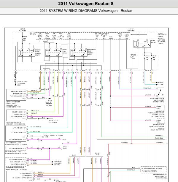 2011年大众Routan  防盗电路图