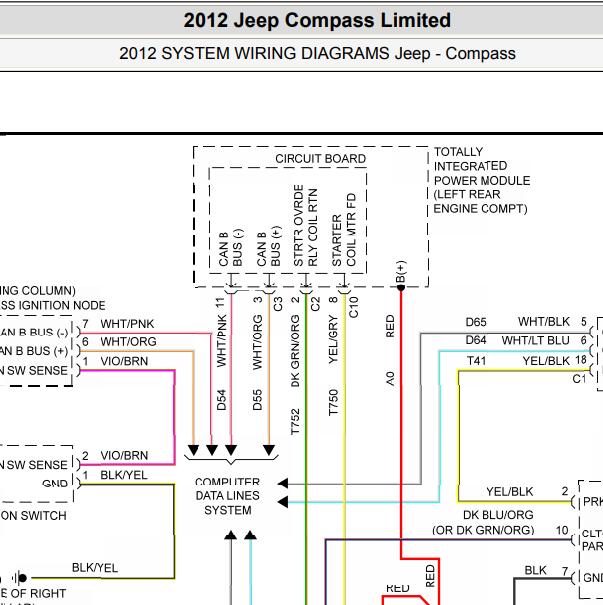 2012年吉普指南者启动电路图