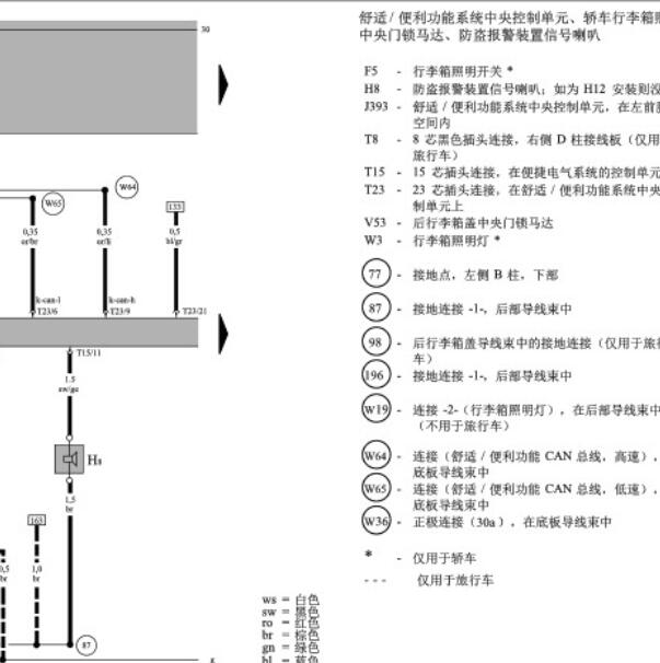2005年大众帕萨特领驭 J393电路图