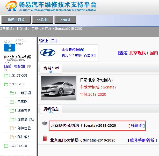 2020年现代索纳塔电路图.