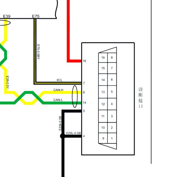 骐铃T5  OBD电路图