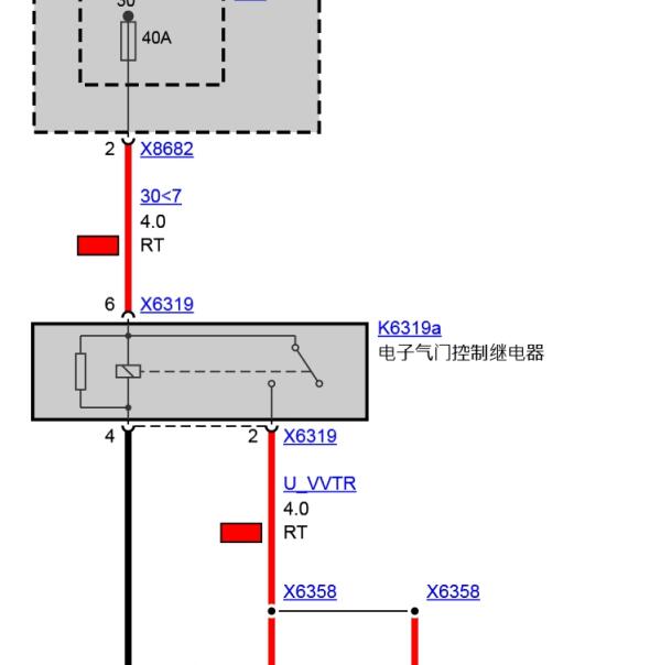 宝马N52B25BF 发动机节气门电路图