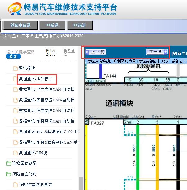 2020年荣威i6  网络电路图