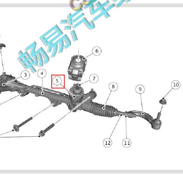 2016-2017年捷豹F-TYPE 转向角传感器位置