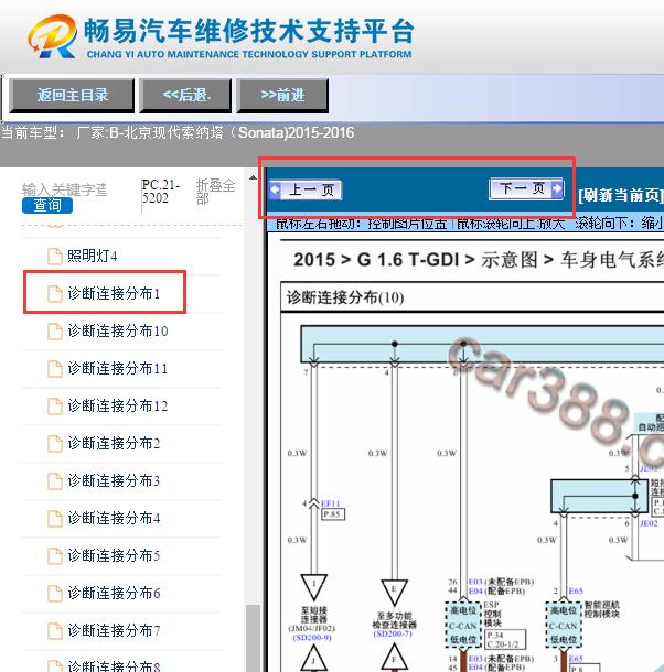 2015年现代索纳塔  网络电路图