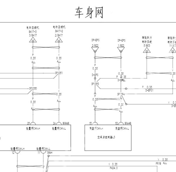 2022年比亚迪海豹CAN网络电路图