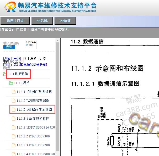 2015年宝骏560网络通讯电路图