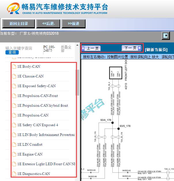 2018年领克03网络通讯电路图
