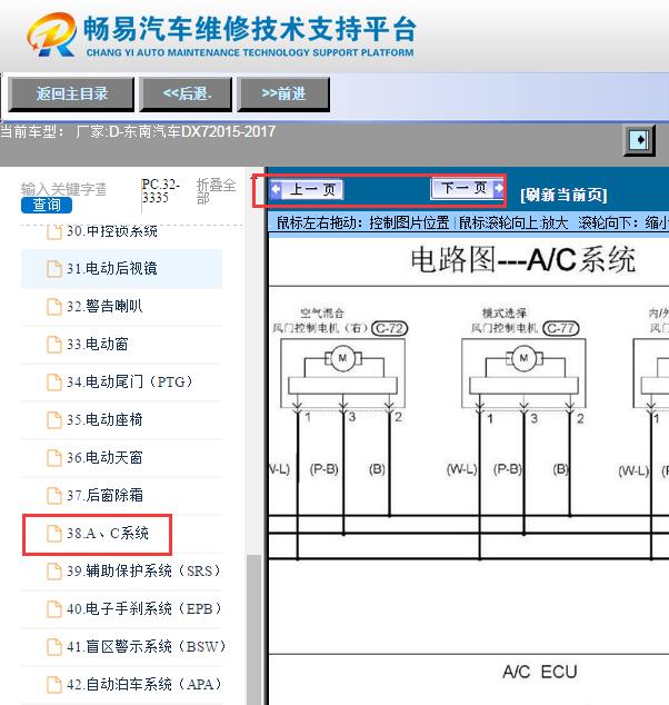 2015-2017年东南DX7空调电路图