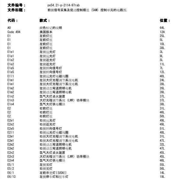 2008年奔驰R300大灯电路图
